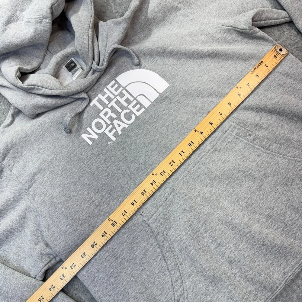 The North Face Men's‎ XL Hoodie Half Dome Pullover Gray Cotton Logo Sweatshirt